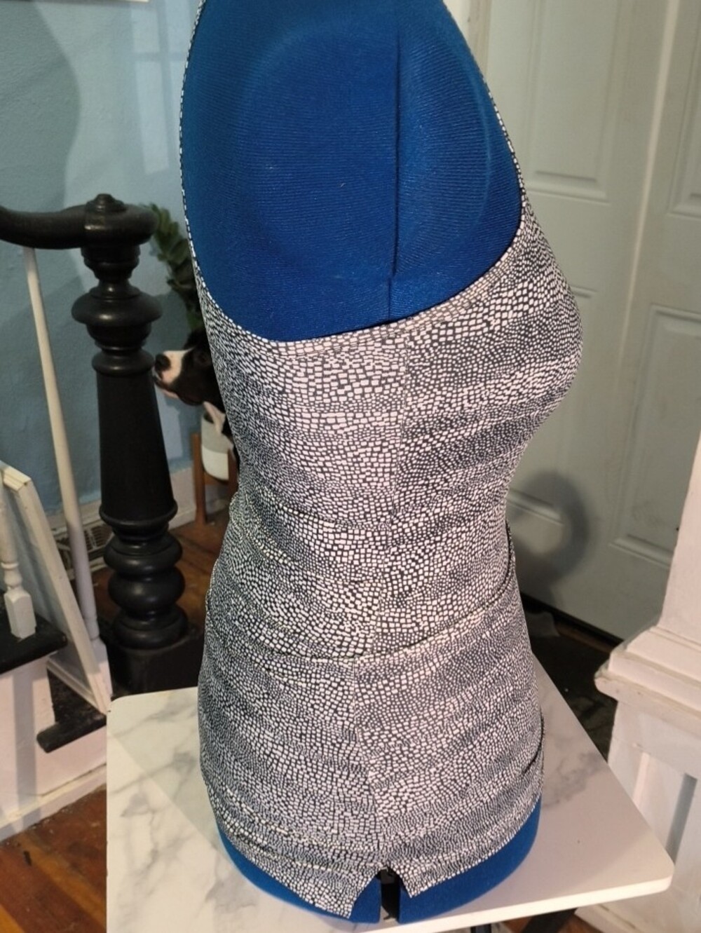 Nike Golf White & Black Textured Racerback Tank Top - Picture 3 of 8